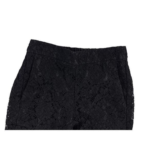 J. Crew Easy Pant in Black Lace Size 2 Classic Preppy Career - Picture 3 of 8